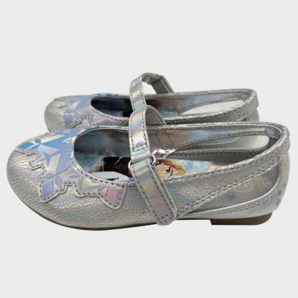 🆕 Disney Frozen ❄️ Toddlers Ballet Flats Dress Up Elsa & Anna Shoes Sz 6 - Picture 6 of 10